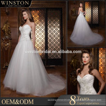 Vestido de novia cheongsam de encaje simple pero elegante de alta calidad con gran lazo en la espalda